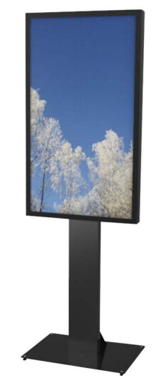 Hi-ND Floorstand Glass Universal 49"- 65" - stativ - for LCD-skjerm - svart, RAL 9005 Hi-ND Floorstand Glass Universal 49"- 65" - stativ - for LCD-skjerm - svart, RAL 9005