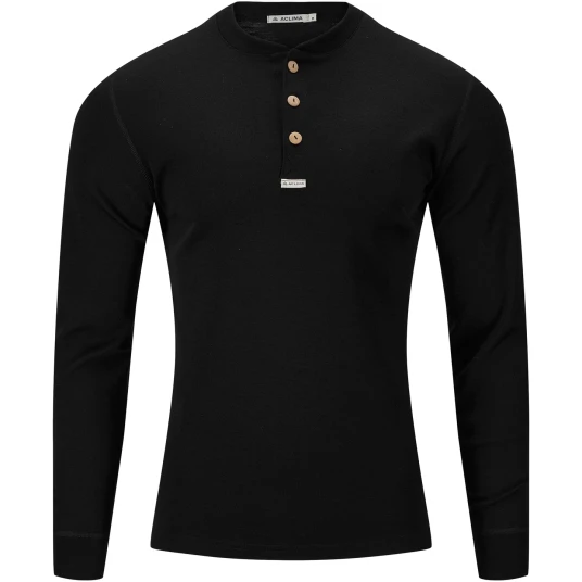 Aclima  WarmWool granddad M´s Herre, 123 Jet Black, XL