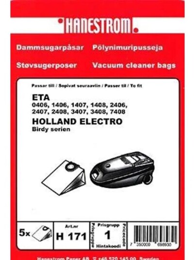 Haneström Støvsugerposer papir 5st. DU12082