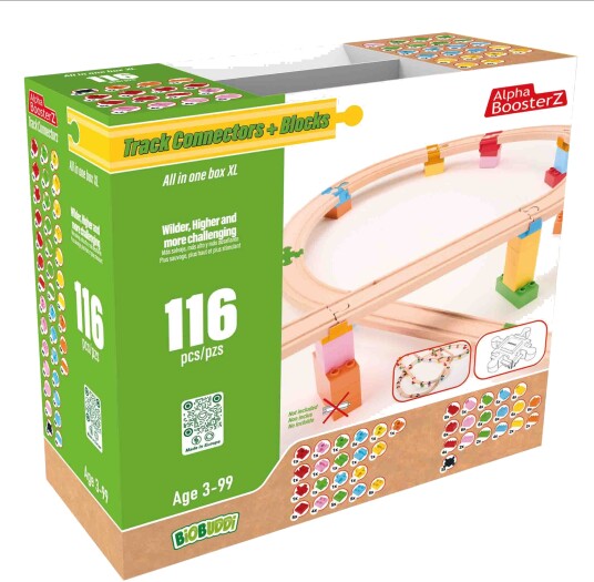 Alpha BoosterZ Track Connectors All In One Block Box XL Byggesett 116 Deler Alpha BoosterZ Track Connectors All In One Block Box XL Byggesett 116 Deler
