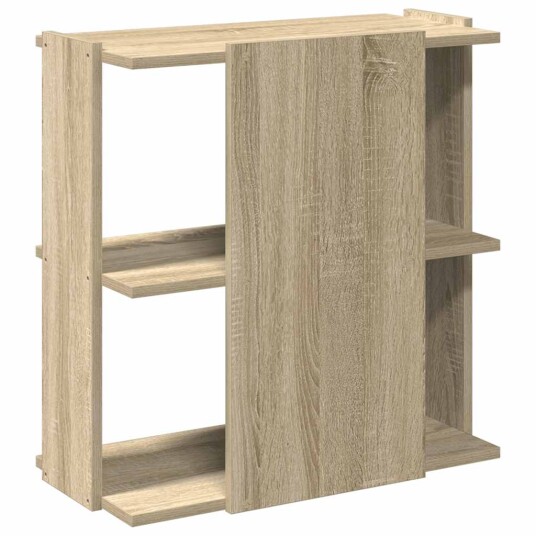 Bokhylle 3 etasjer sonoma eik 60x30x60 cm konstruert tre