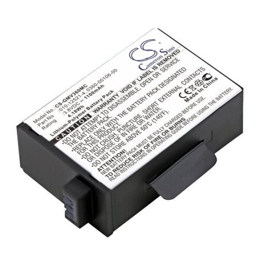 Garmin VIRB 360 batteri (1100 mAh 3.8 V, Sort) Garmin VIRB 360 batteri (1100 mAh 3.8 V, Sort)