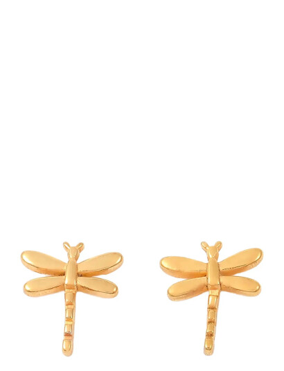 TIMI OF SWEDEN Marina Dragonfly Stud Earrings Stainless Steel Guld One Size