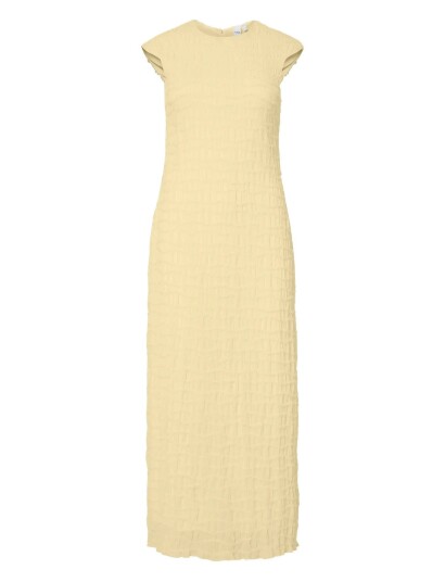 YAS Yasscio Sl Long Dress   Bm   Yellow   38