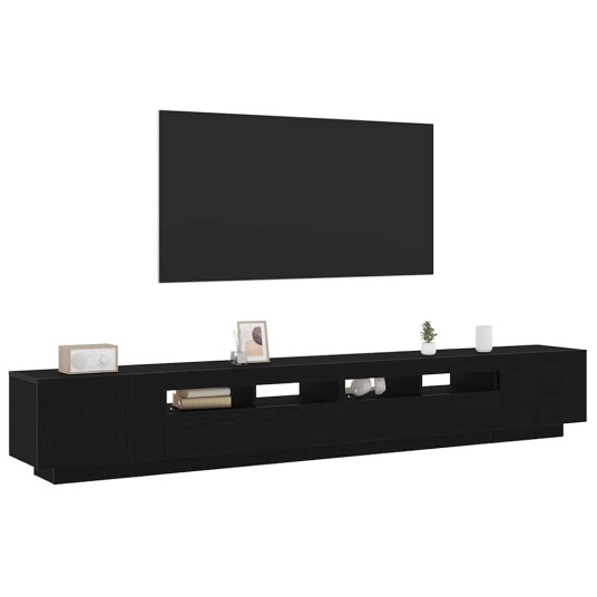  TV skap 3 pcs Svart 260 x 35 x 40 cm Konstruert tre