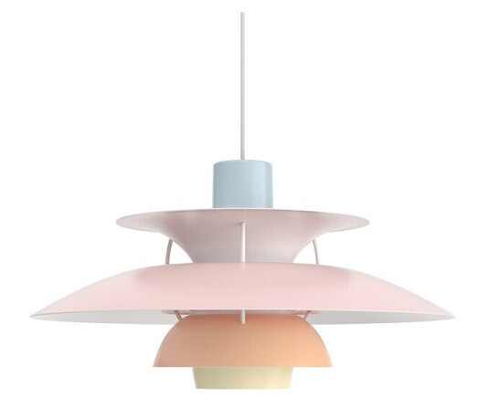 Louis Poulsen - PH 5 Pendel Pastels Blue/Rose/Peach