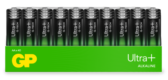 GP Ultra Plus Alkaline AA-batteri 40 pk 1,5V - Alkalisk