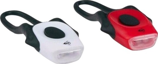 Dunlop - Set of Silicone Bicycle Lights Front and Rear LED Dunlop - Set of Silicone Bicycle Lights Front and Rear LED