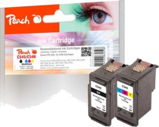 Peach Spar Pack - Svart, Gul, Magenta - Blekkpatron