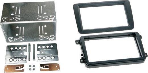 2 Din Kit Div. Vw Sort Rubbertouch