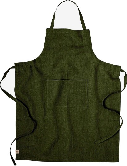 Lovely Linen Forkle Classic i manglet lin Grønn Lovely Linen Forkle Classic i manglet lin Grønn