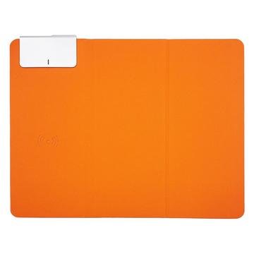 Sammenleggbar musematte med 15W trådløs lading oransje Sammenleggbar musematte med 15W trådløs lading oransje