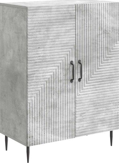 Serviesskap Betonggrå 66 x 34,5 x 89,5 cm Konstruert tre Serviesskap Betonggrå 66 x 34,5 x 89,5 cm Konstruert tre