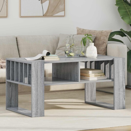Kaffebord Grå Sonoma 92 x 49,5 x 45 cm Konstruert tre