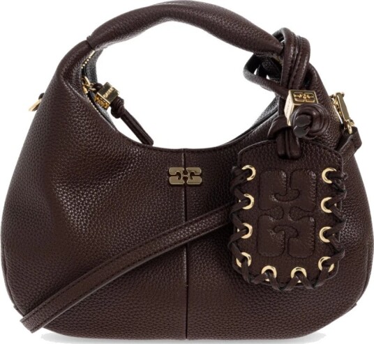 Ganni Dame Vesker Brun ONE SIZE,