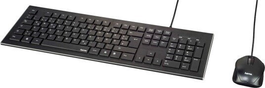 Hama Cortino Keyboard Mouse svart