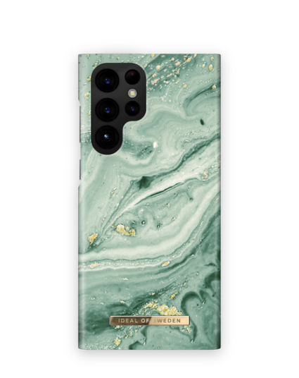 iDeal of Sweden Fashion Case Galaxy S22u Mint Swirl Marble