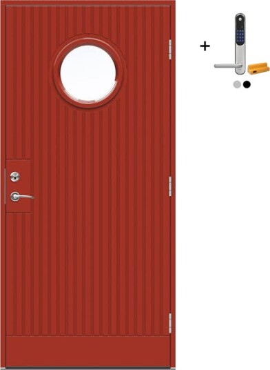Ytterdør Swedoor Advance-Line Nordic Geilo med Yale Doorman Classic Home