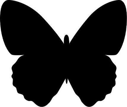 Securit Fb Butterfly 300 X 500 Mm Melamine Harpiks Velcro Mappe Svart