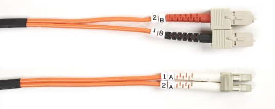BLACK BOX FO Patch Cable Multi-m - LC-SC Duplex 2m Factory Sealed BLACK BOX FO Patch Cable Multi-m - LC-SC Duplex 2m Factory Sealed