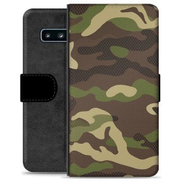 Samsung Galaxy S10+ Premium Lommebok-deksel Kamuflasje