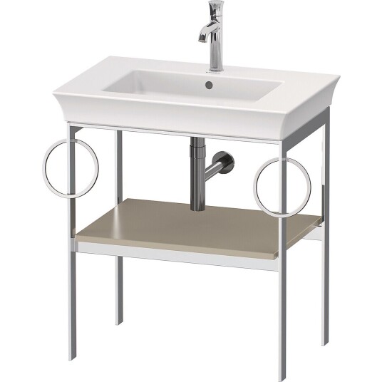 Duravit White Tulip Metallkonsoll 68,4x45x76 cm Taupe Matt/Krom