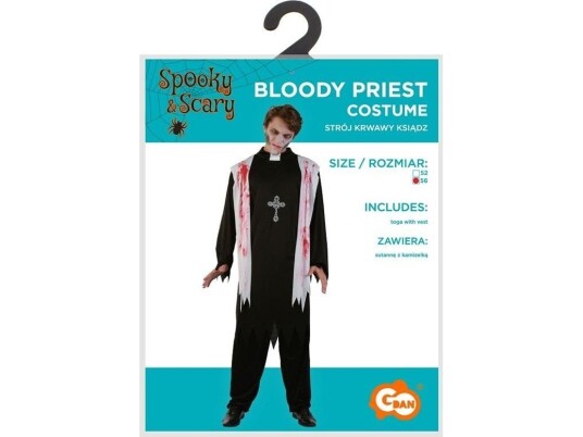 Godan Bloody Priest Kostyme For Voksne Størrelse 56