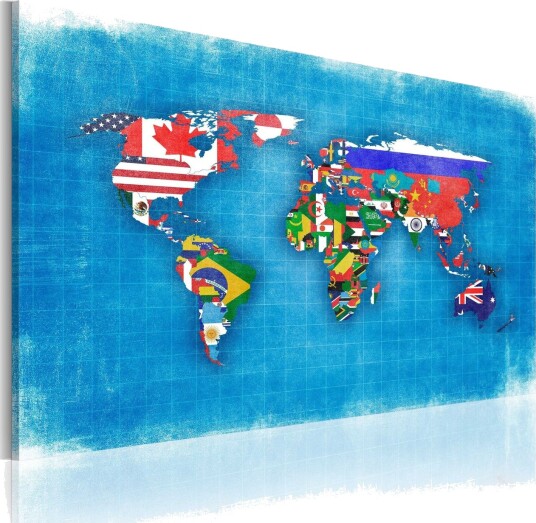 Bilde Flags Of The World 60x40 Artgeist sp. z o. o.