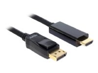 Delock 3m DisplayPort til HDMI adapterkabel for høyhastighets tilkobling