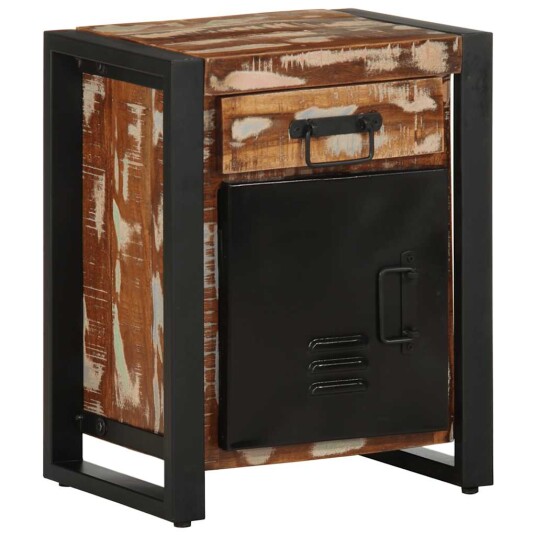  Nattbord flerfarget 40x30x50 cm gjenvunnet heltre 8721158339348