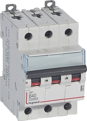 Legrand DX³ MCB automatsikring B40 3P 3M 10/16kA