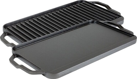 Lodge Cast Iron Chef Collection Vendbar Steke /Grillplate Støpejern Lodge Cast Iron Chef Collection Vendbar Steke /Grillplate Støpejern
