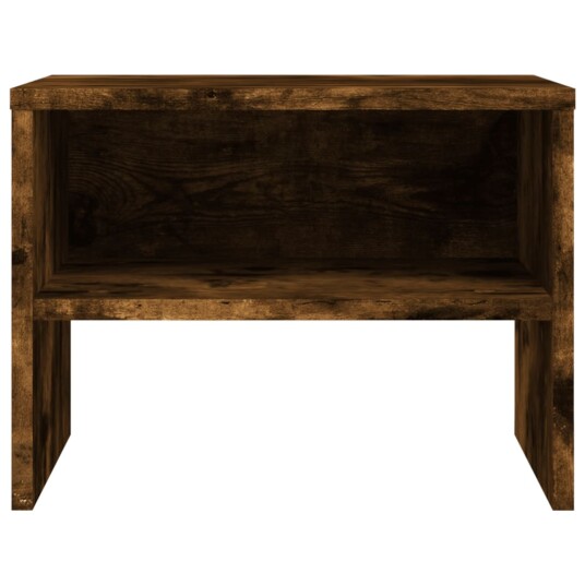 Nattbord 2 stk røkt eik 40x30x30 cm konstruert tre 8720286975008