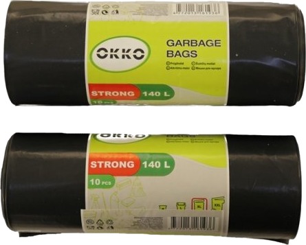 Søppelsekker Okko Strong 140L 10 Stk