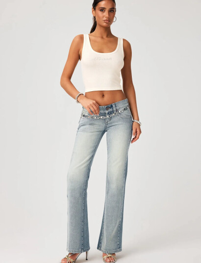 ABRAND 00 Super Low Flare Tall Aimeeaimee - Blue - 24 ABRAND 00 Super Low Flare Tall Aimeeaimee - Blue - 24