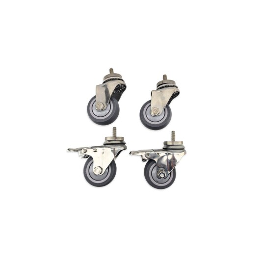 BrewBuilt X Series Caster Wheel Set sett med 4 hjul, hvorav 2 med brems