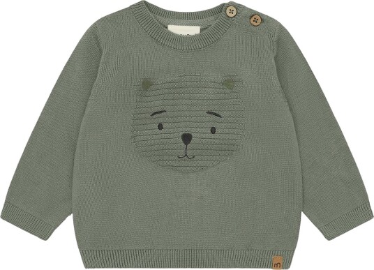Minymo Pullover Knit Khaki green 68