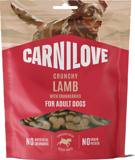 Carnilove Hundemat Crunchy Snack med Lam og Tranebær 200 g Carnilove Hundemat Crunchy Snack med Lam og Tranebær 200 g