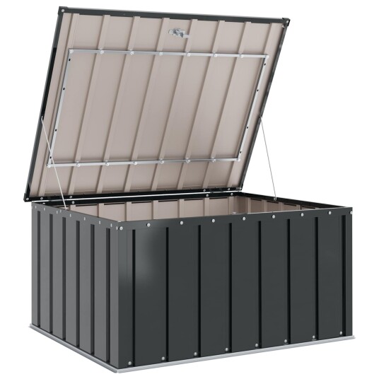 vidaXL Hage Lagringsboks Svart 101 x 82 x 50 cm Stål vidaXL Hage Lagringsboks Svart 101 x 82 x 50 cm Stål