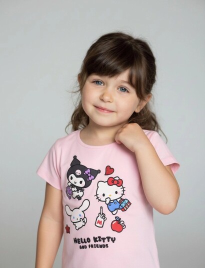 Hello Kitty Tshirt   Pink   98