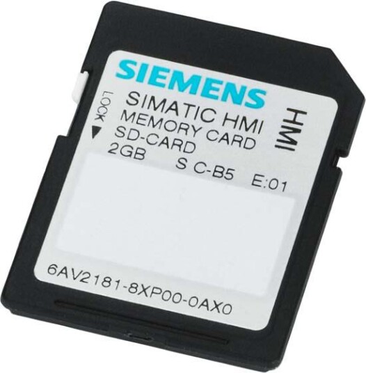 Siemens 6AV2181 8XP00 0AX0 Minnekort 2 GB Elfordeling & strømforsyning Siemens 6AV2181 8XP00 0AX0 Minnekort 2 GB Elfordeling & strømforsyning