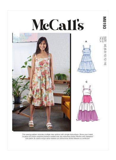 McCall's 8193 - Kjole F5 (16-18-20-22-24)