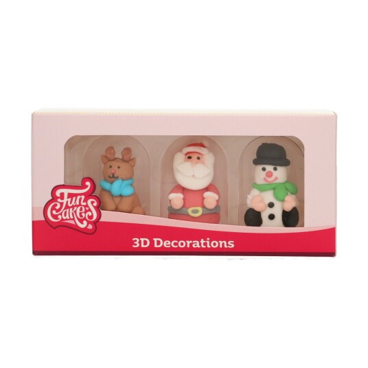 Funcakes Spiselig Kakepynt Jul 3d Pk/3 | Slikkepott.No Funcakes Spiselig Kakepynt Jul 3d Pk/3 | Slikkepott.No