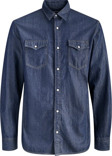 Jack & Jones Jjesheridan Shirt L/S Noos Navy L