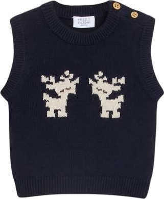 Hust & Claire Edwin Vest Navy (74 / 9 mnd)