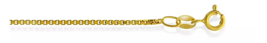 Veneziansk kjede i forgylt 925 sølv 1,25 mm, 45 cm