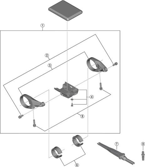 Shimano Steps holder enhet 31,8mm til datamaskin modell SC-EN610
