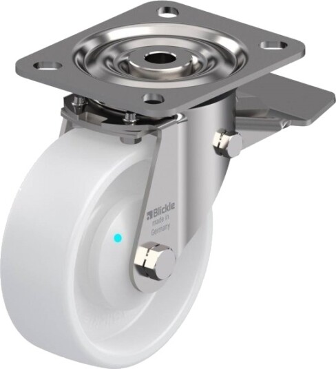 Blickle 853715 Lx-Po 100Kad-St Styrehjul Med Bremse - Hjuldiameter 100 Mm - Bæreevne (Maks.) 250 Kg - 1 Stk Blickle 853715 Lx-Po 100Kad-St Styrehjul Med Bremse - Hjuldiameter 100 Mm - Bæreevne (Maks.) 250 Kg - 1 Stk