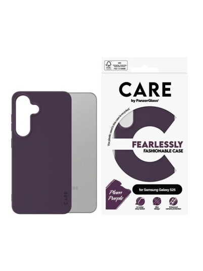 CARE by PanzerGlass Fashionable Case Plum Purple Samsung Galaxy S25