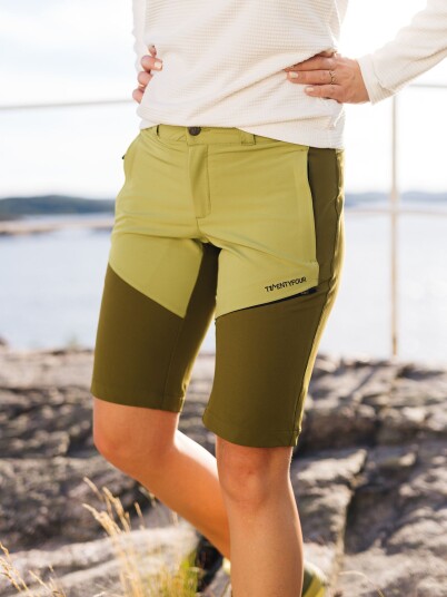 Twentyfour Flåm 2.0 Light Softshell Lang Shorts Grønn 34